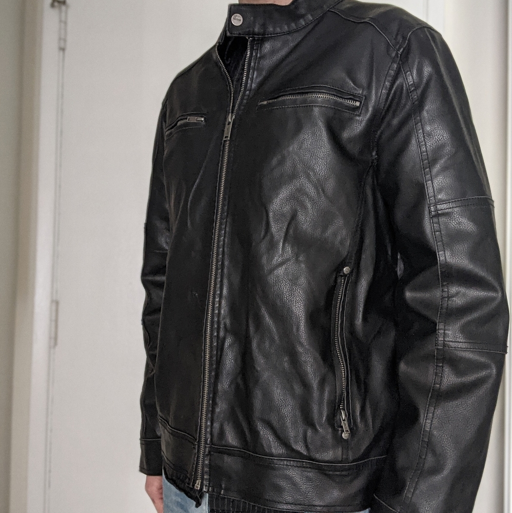 Guess Leather Moto Jacket